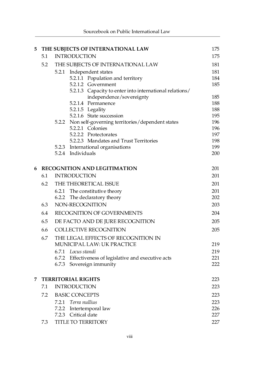 Sourcebook On Public International Law - Page 5