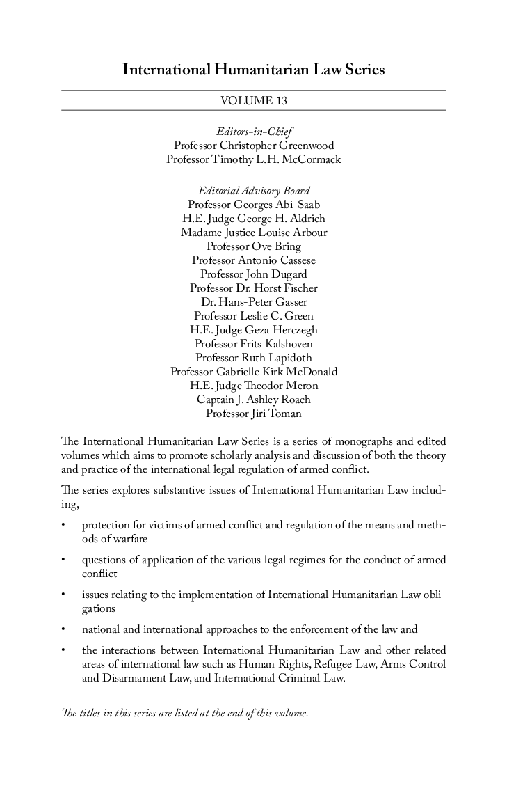 The Challenge Of Conflict International Law Responds Vol -13 - Page 3