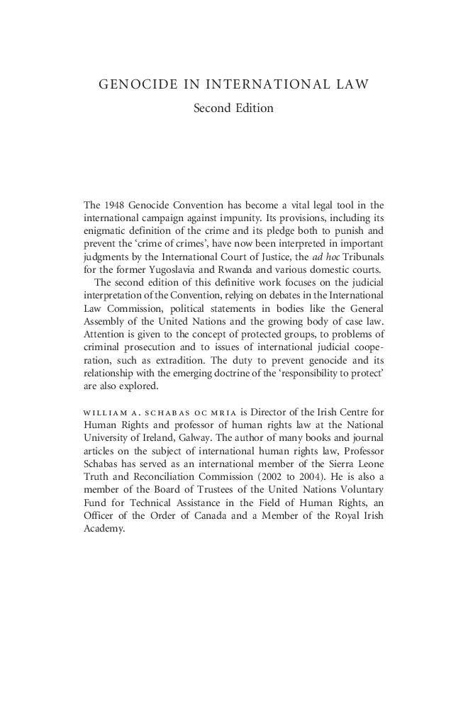Genocide In International Law Second Edition - Page 3