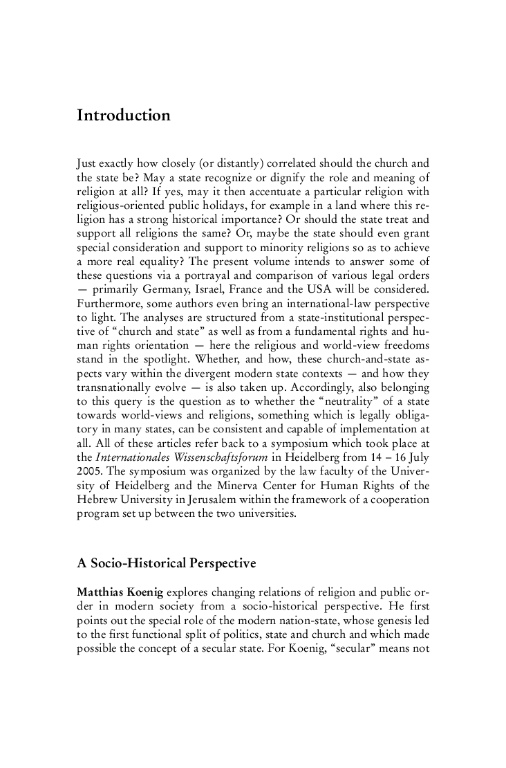 Religion In The Public Sphere: A Comparative Analysis Of German, Israeli, American And International Law - Page 4
