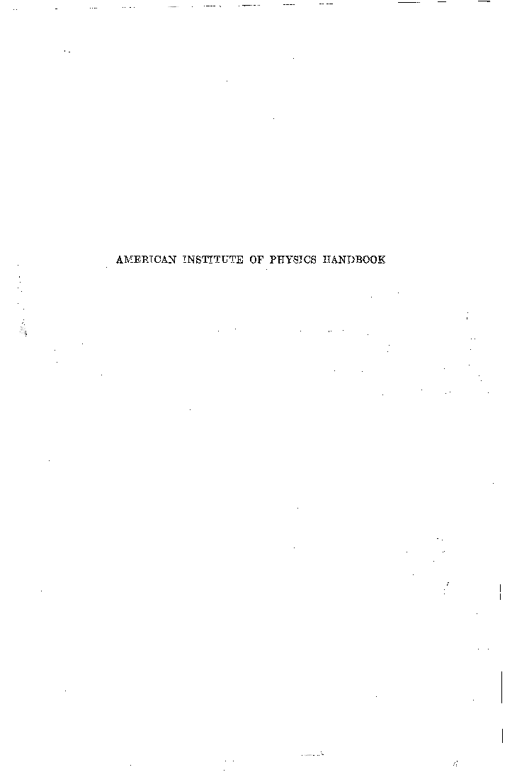 American Institute Of Physics Handbook - Page 5