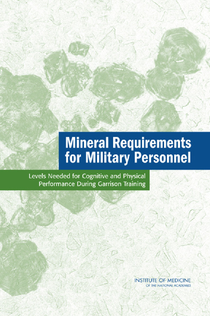 Mineral Requirements For Military Personnel - Page 1
