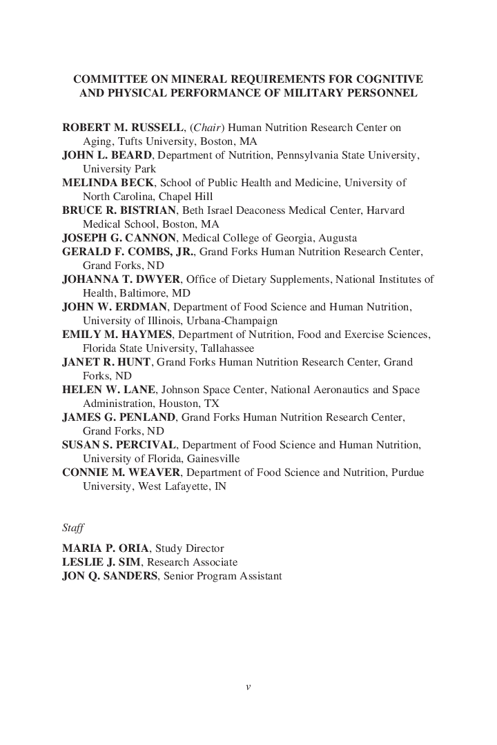 Mineral Requirements For Military Personnel - Page 2