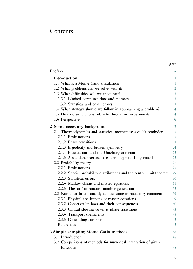 A Guide To Monte Carlo Simulations In Statistical Physics, Second Edition - Page 4