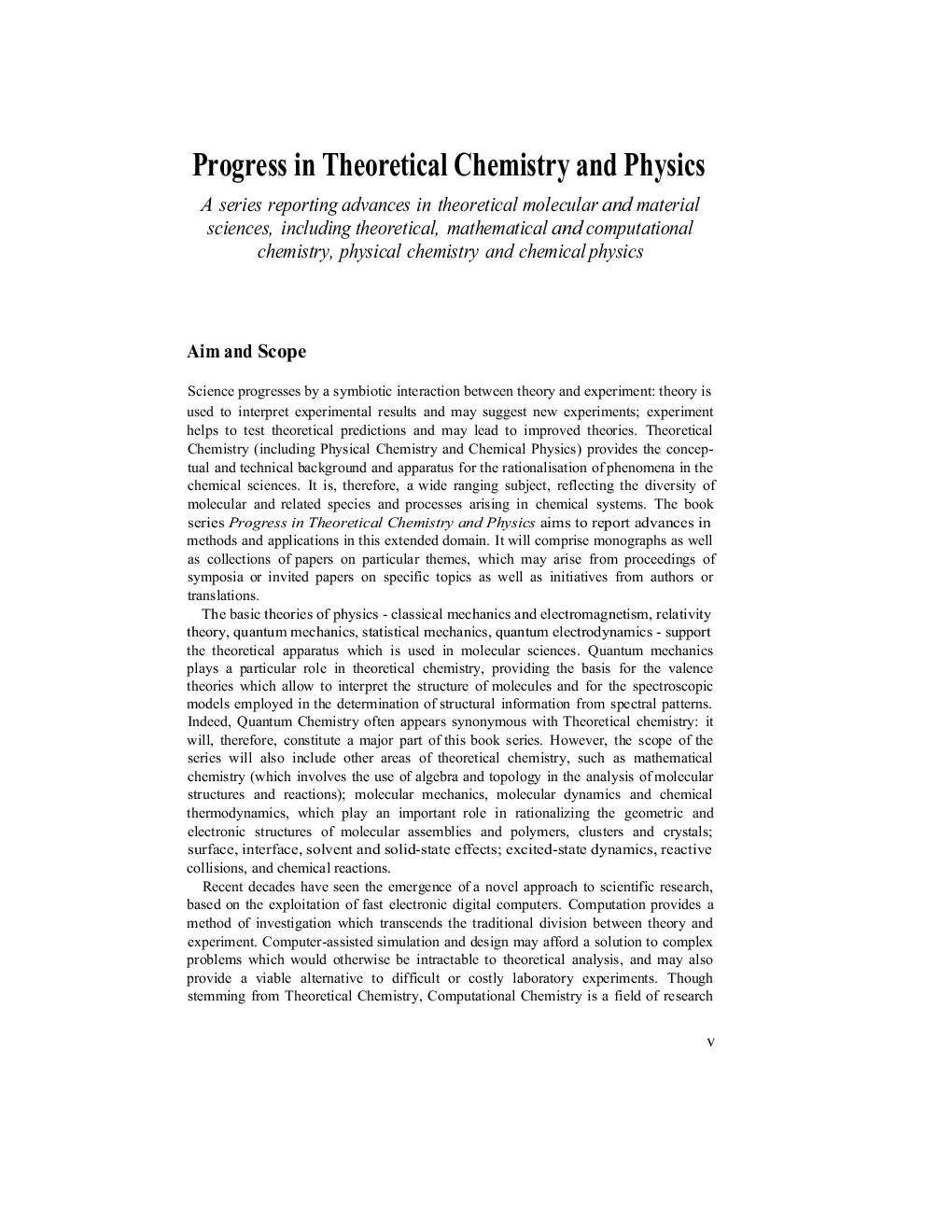 New Trends In Quantum Systems In Chemistry And Physics Vol - I - Page 3