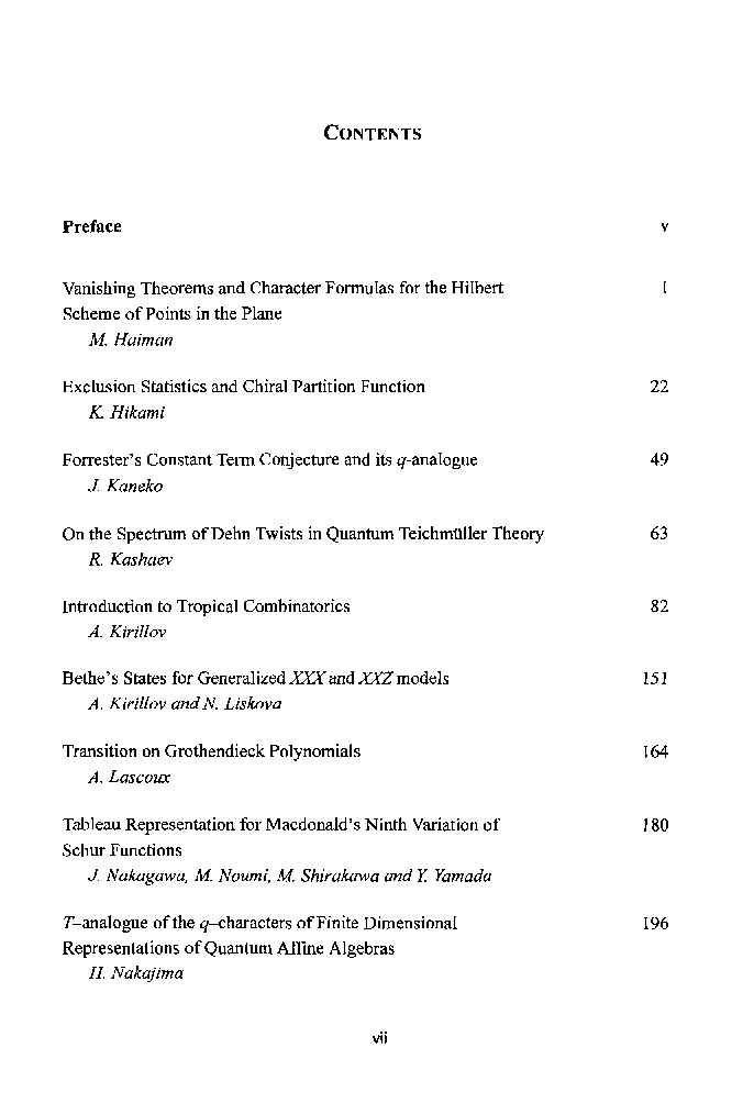 Physics And Combinatorics 2000 - Page 5