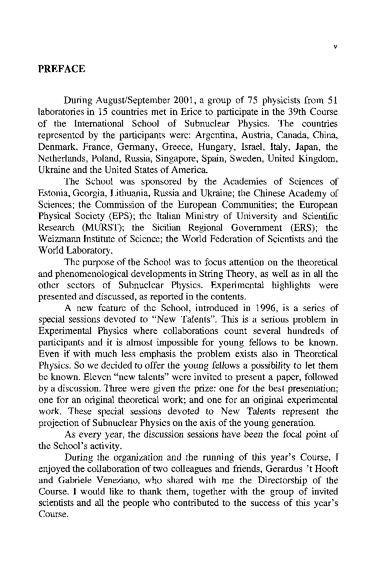 New Fields And Strings In Subnuclear Physics - Page 4