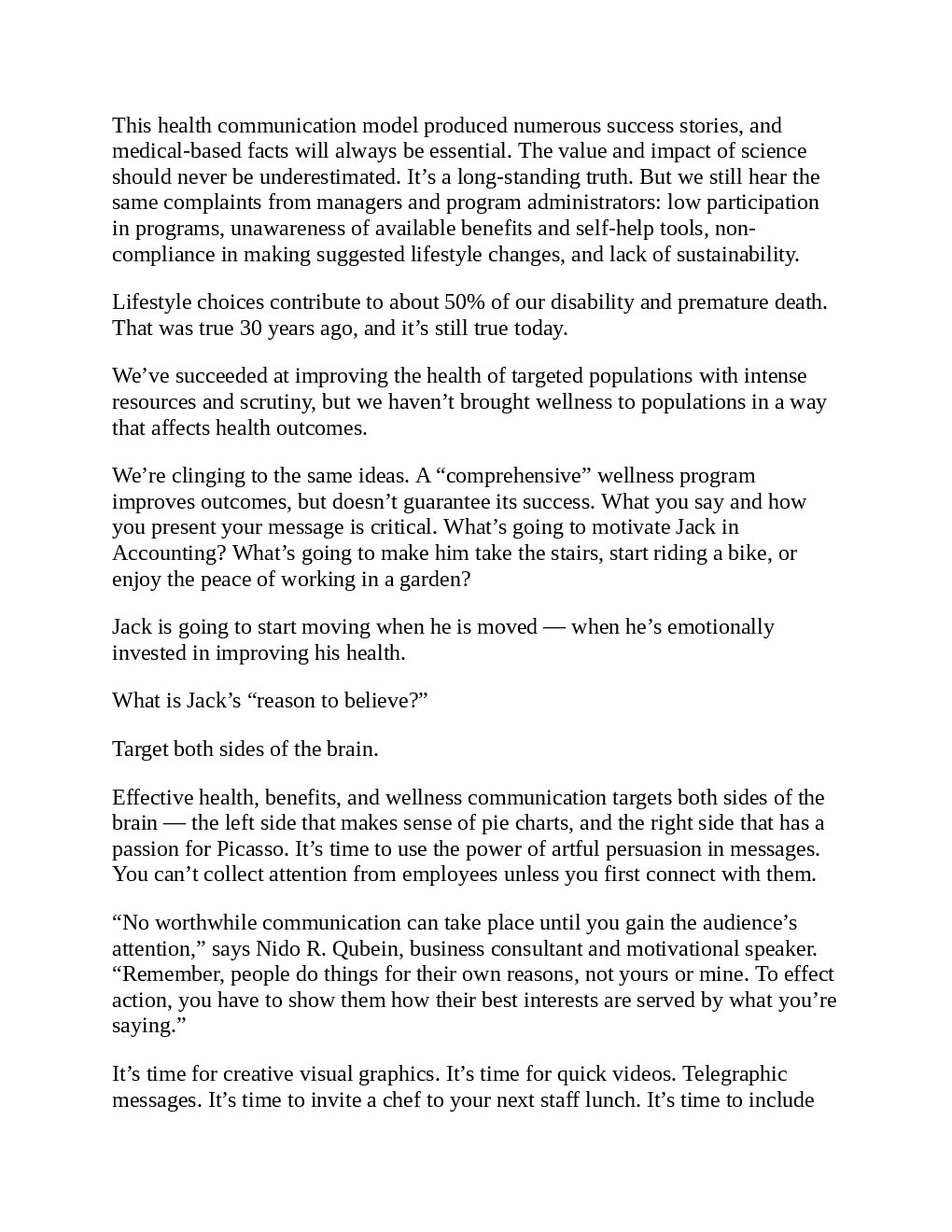 New Perspectives In Wellness And Benefit Communications - Page 5