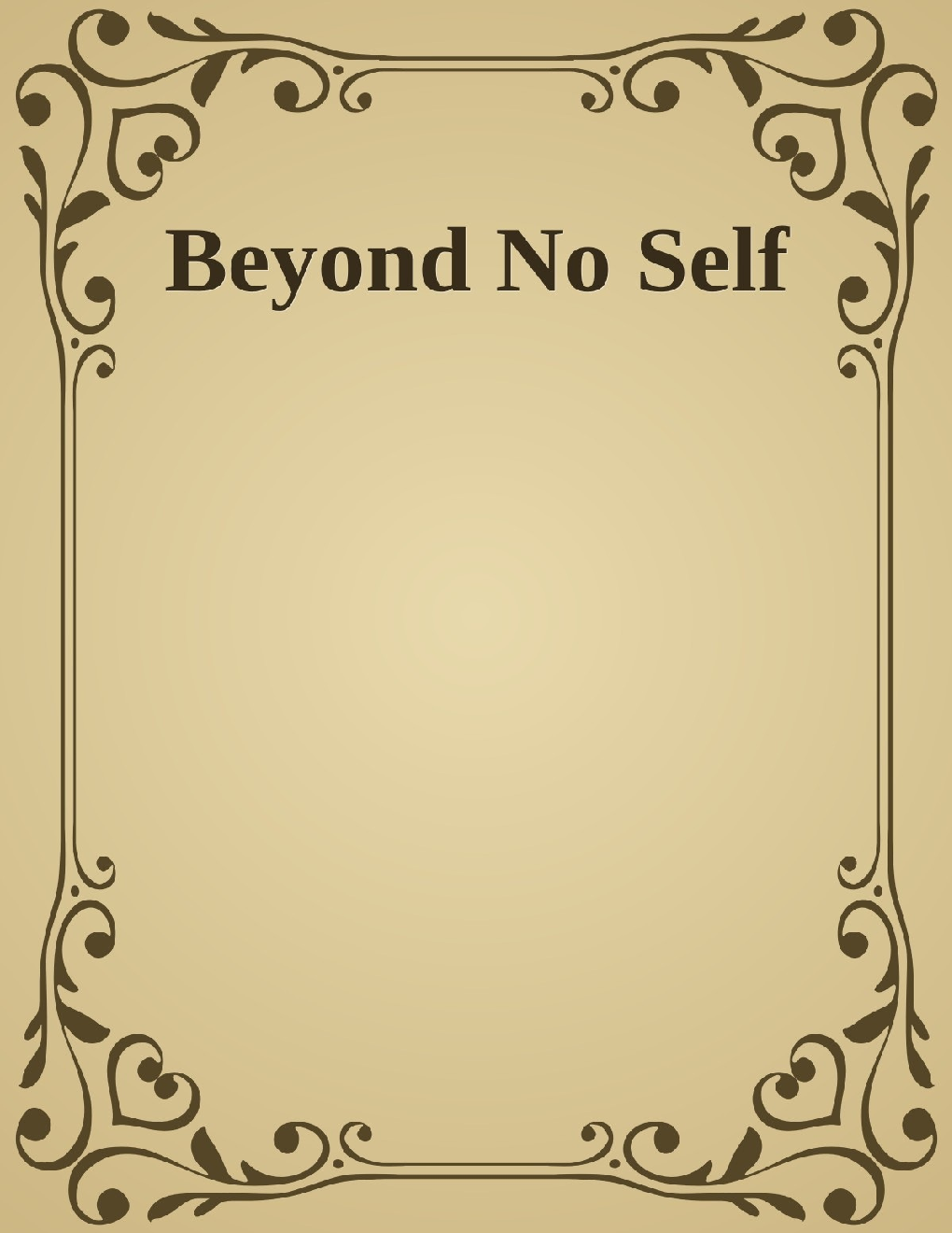 Beyond No Self - Page 1