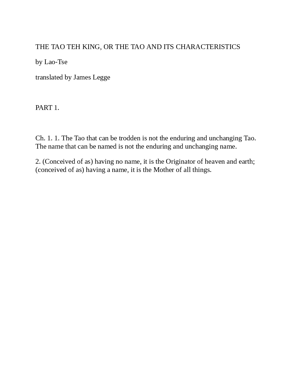 The Tao Teh King - Page 2