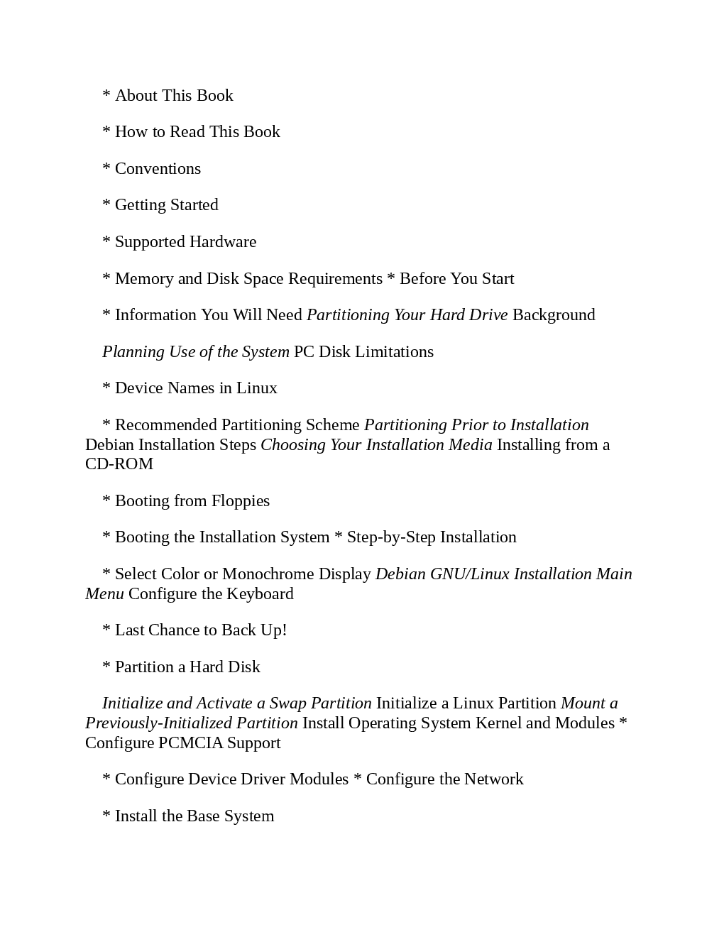 Debian GNU Linux Guide To Installation And Usage - Page 3