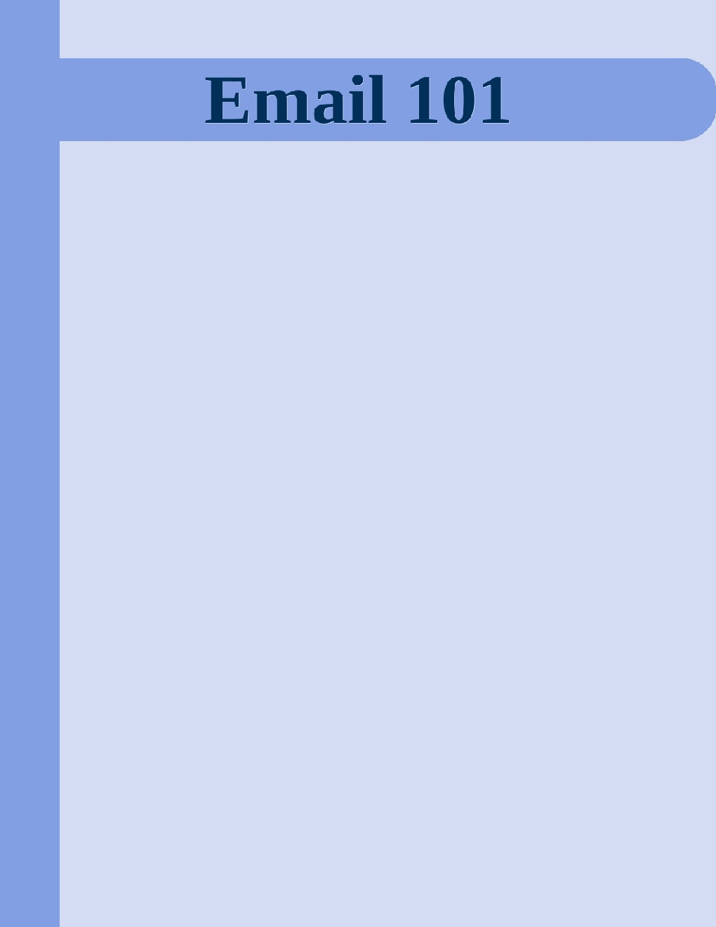 Email 101 - Page 1