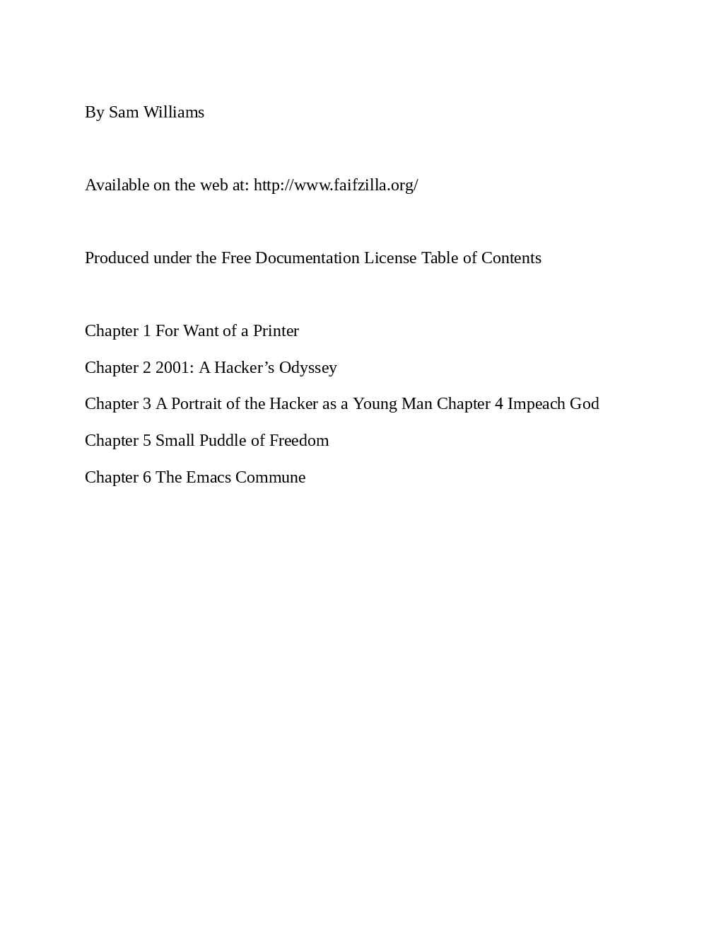 Free As In Freedom - Page 2