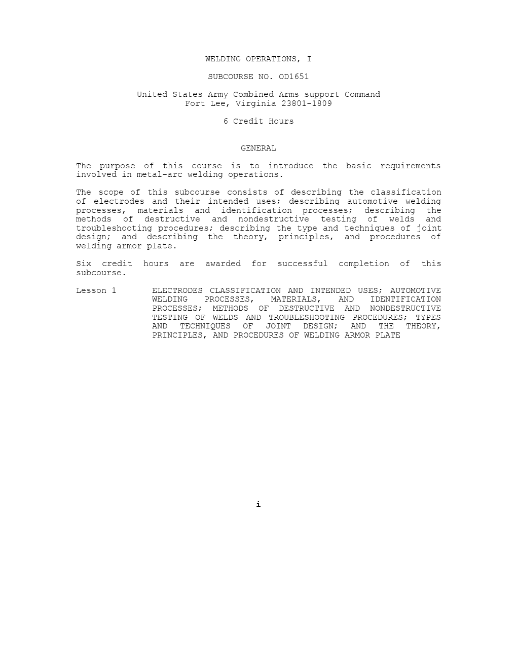 Welding Operations I  - Page 3