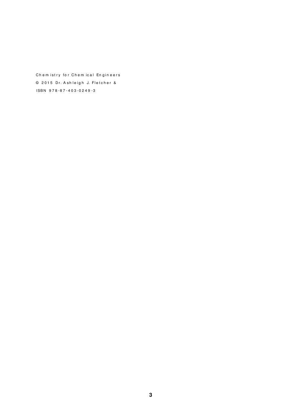 Chemistry For Chemical Engineers - Page 3