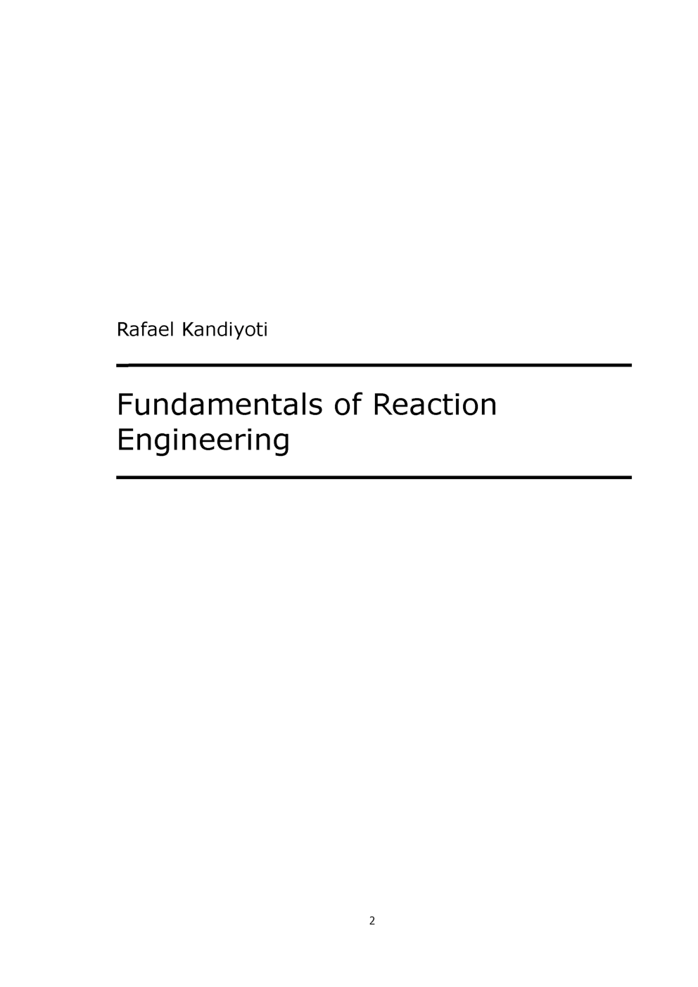Fundamentals Of Reaction Engineering - Page 2