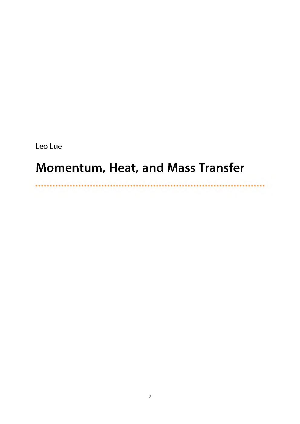 Momentum Heat And Mass Transfer - Page 2