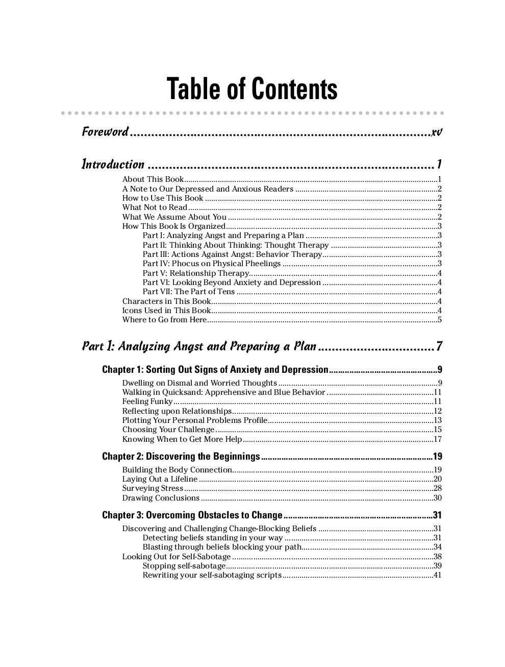 Anxiety And Depression Workbook For Dummies - Page 4