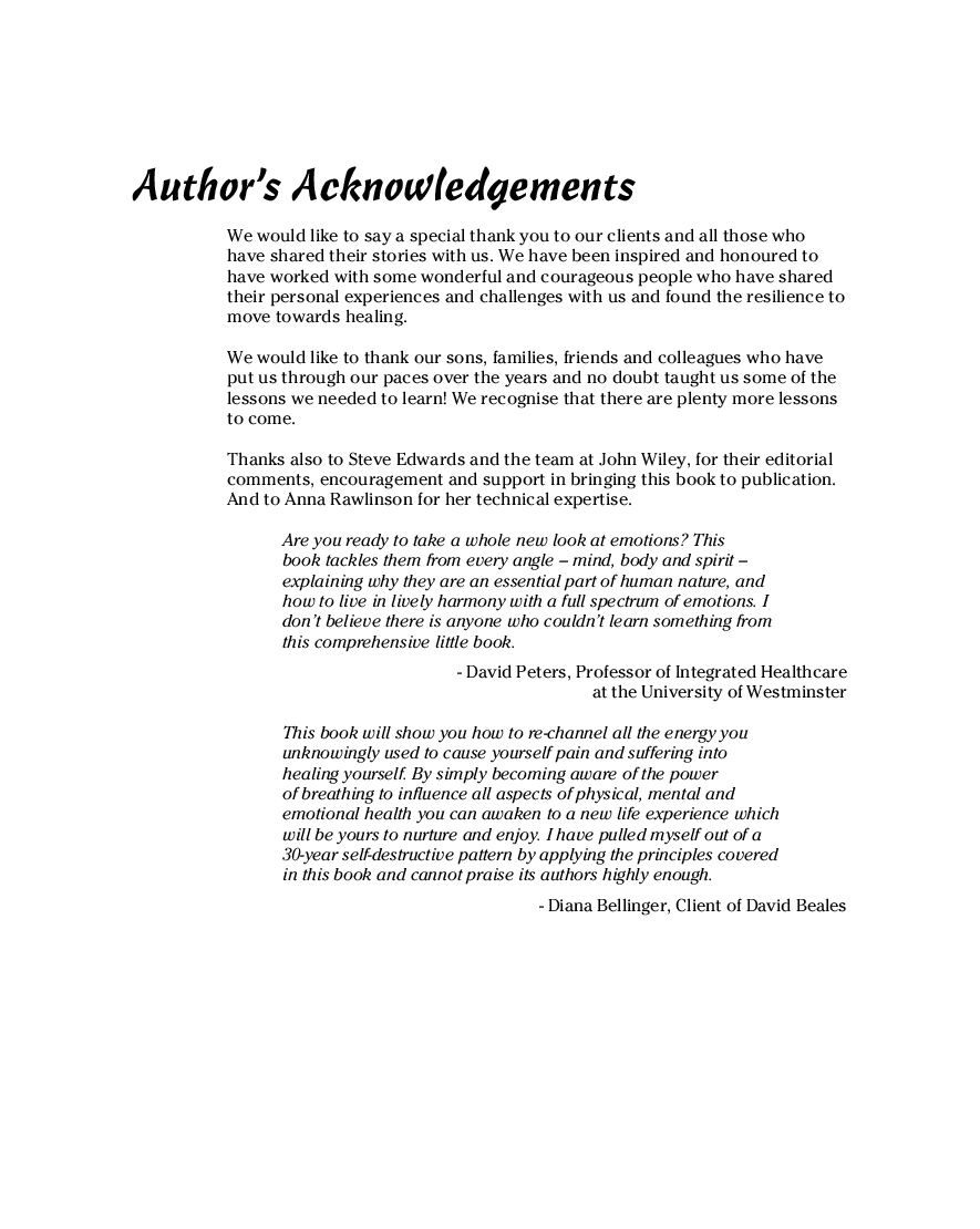 Emotional Healing For Dummies - Page 5