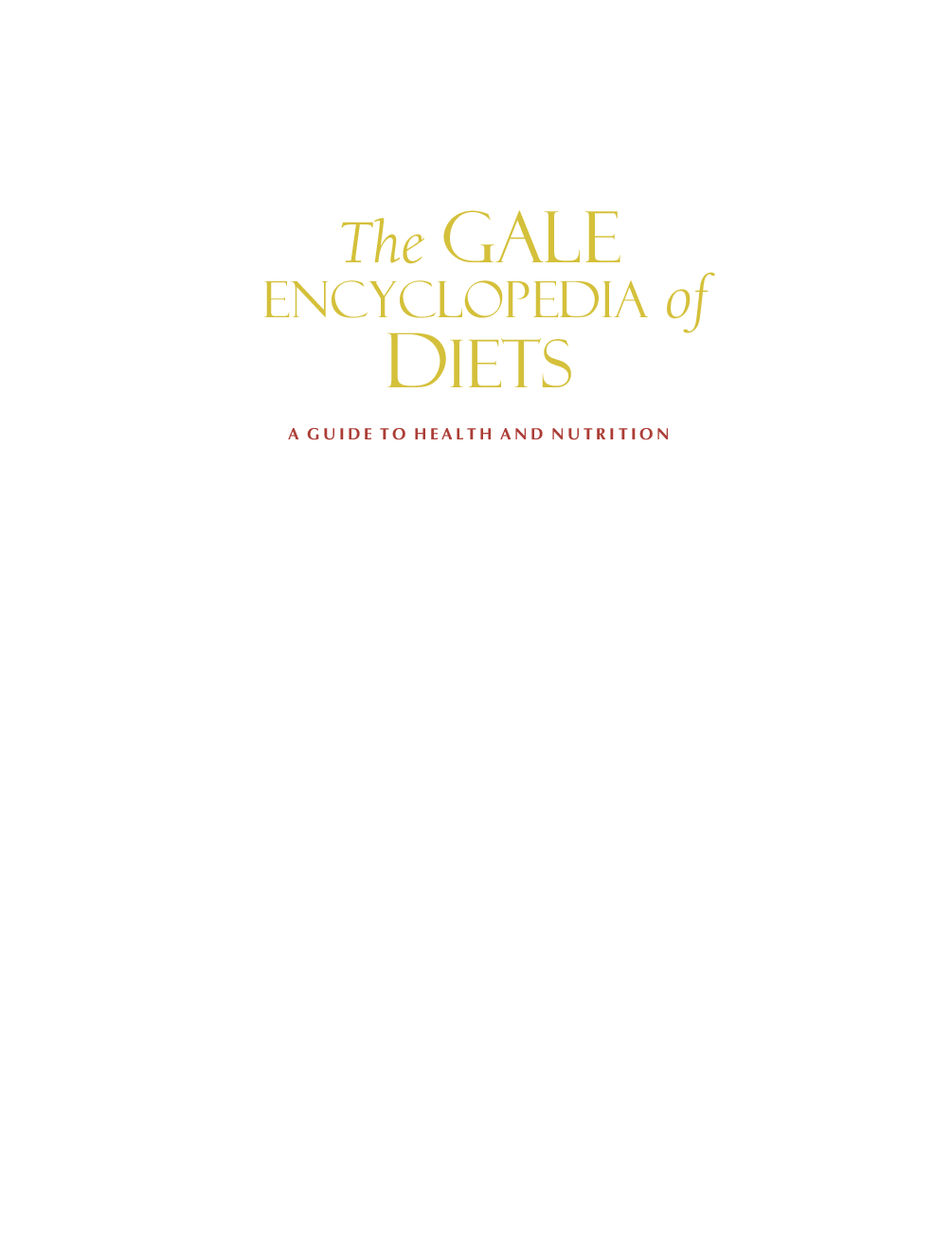 The Gale Encyclopedia Of Diets - Page 2