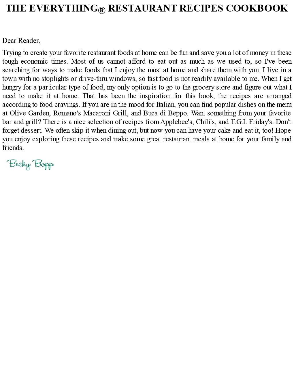 Everything Restaurant Recipes - Page 2