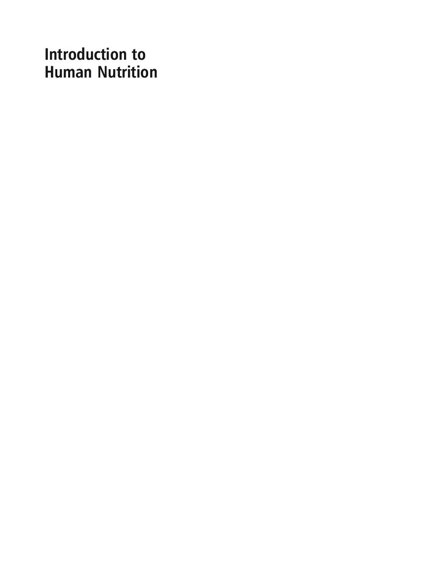 Introduction To Human Nutrition - Page 2