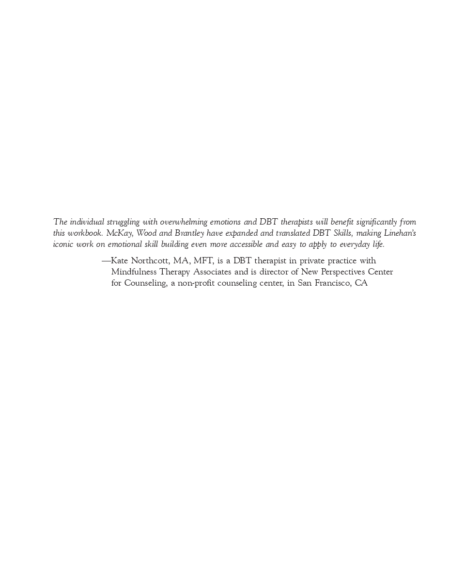 The Dialectical Behavior Therapy Skills Workbook - Page 2