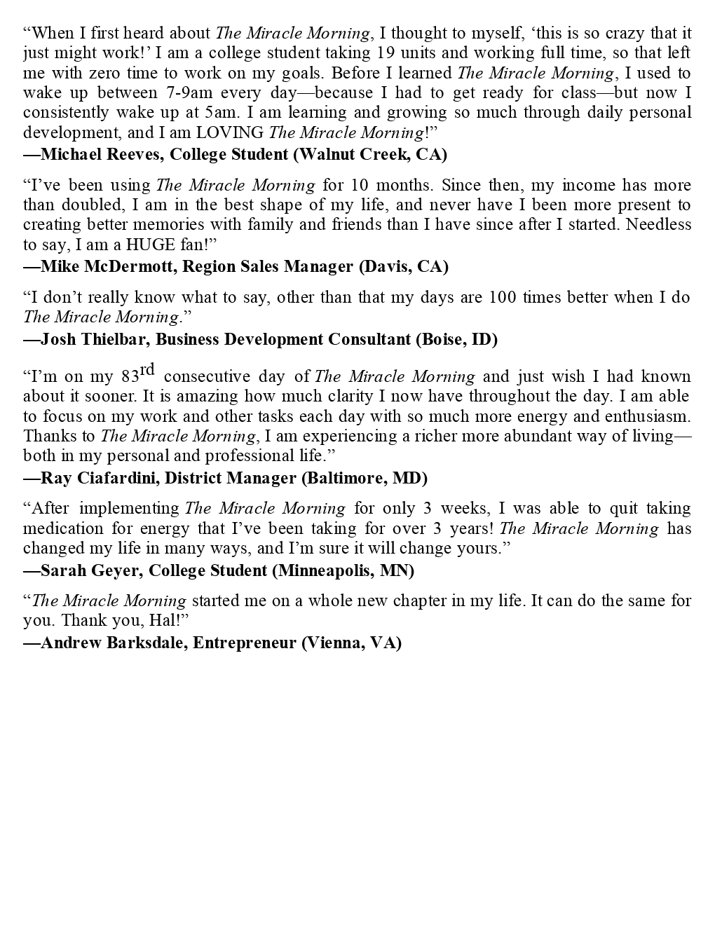 The Miracle Morning - Page 5