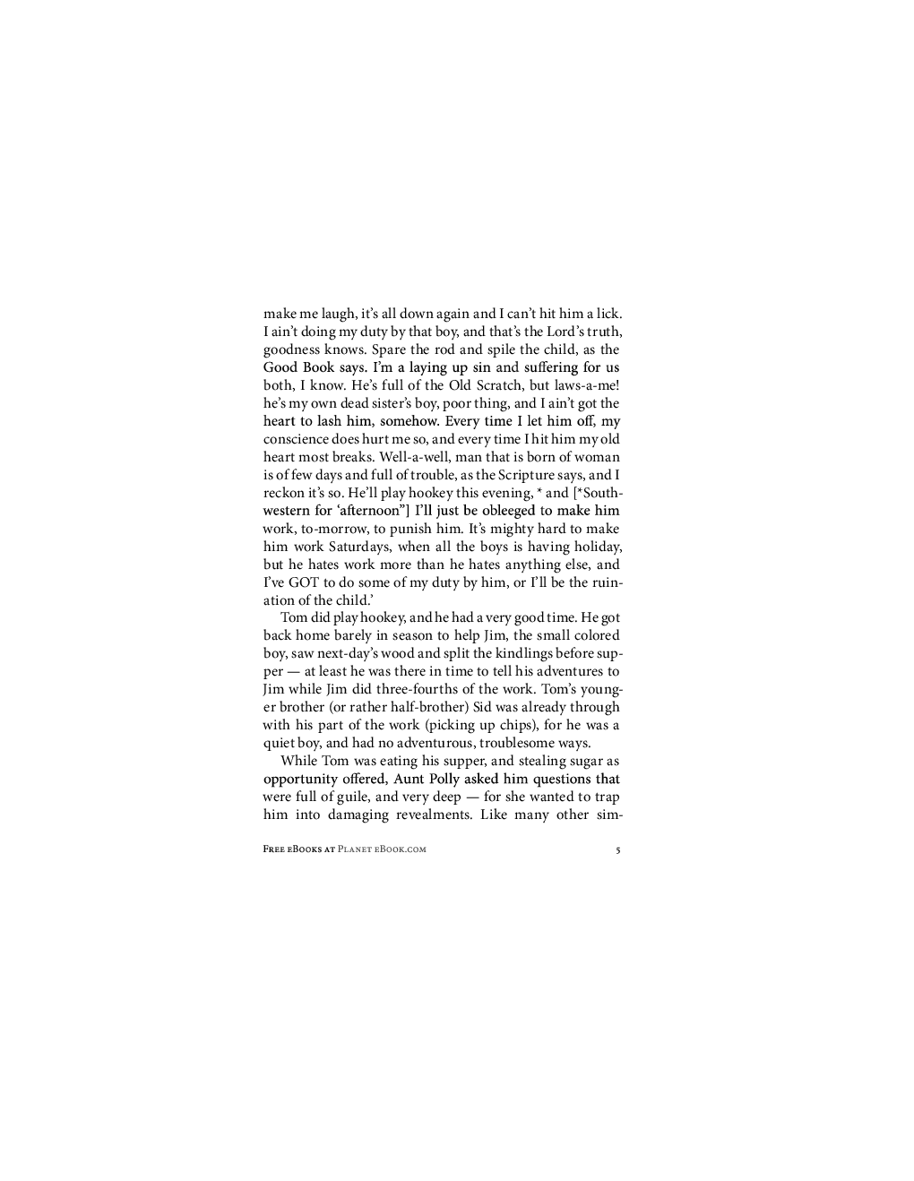 The Adventures Of Tom Sawyer - Page 5