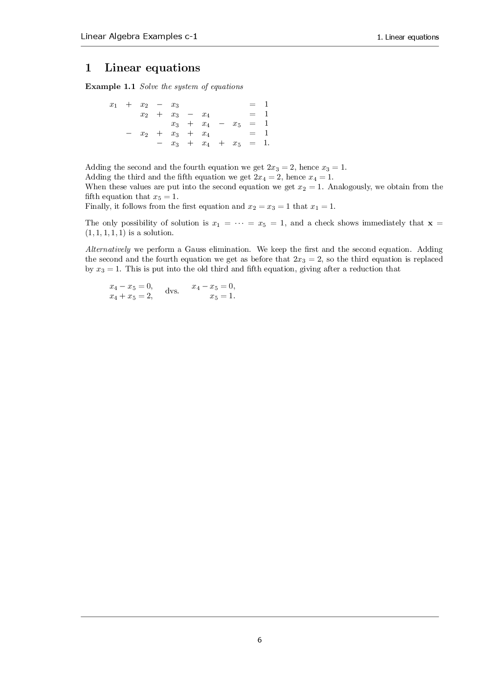 Linear algebra C 1 - Page 5