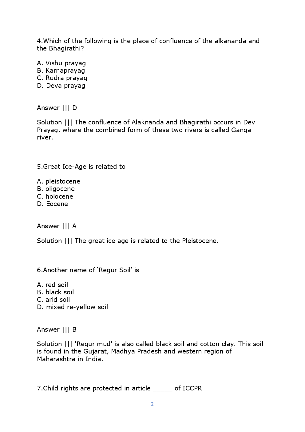 MPPSC 2013  Previous Year Question Paper With Solution - Page 3