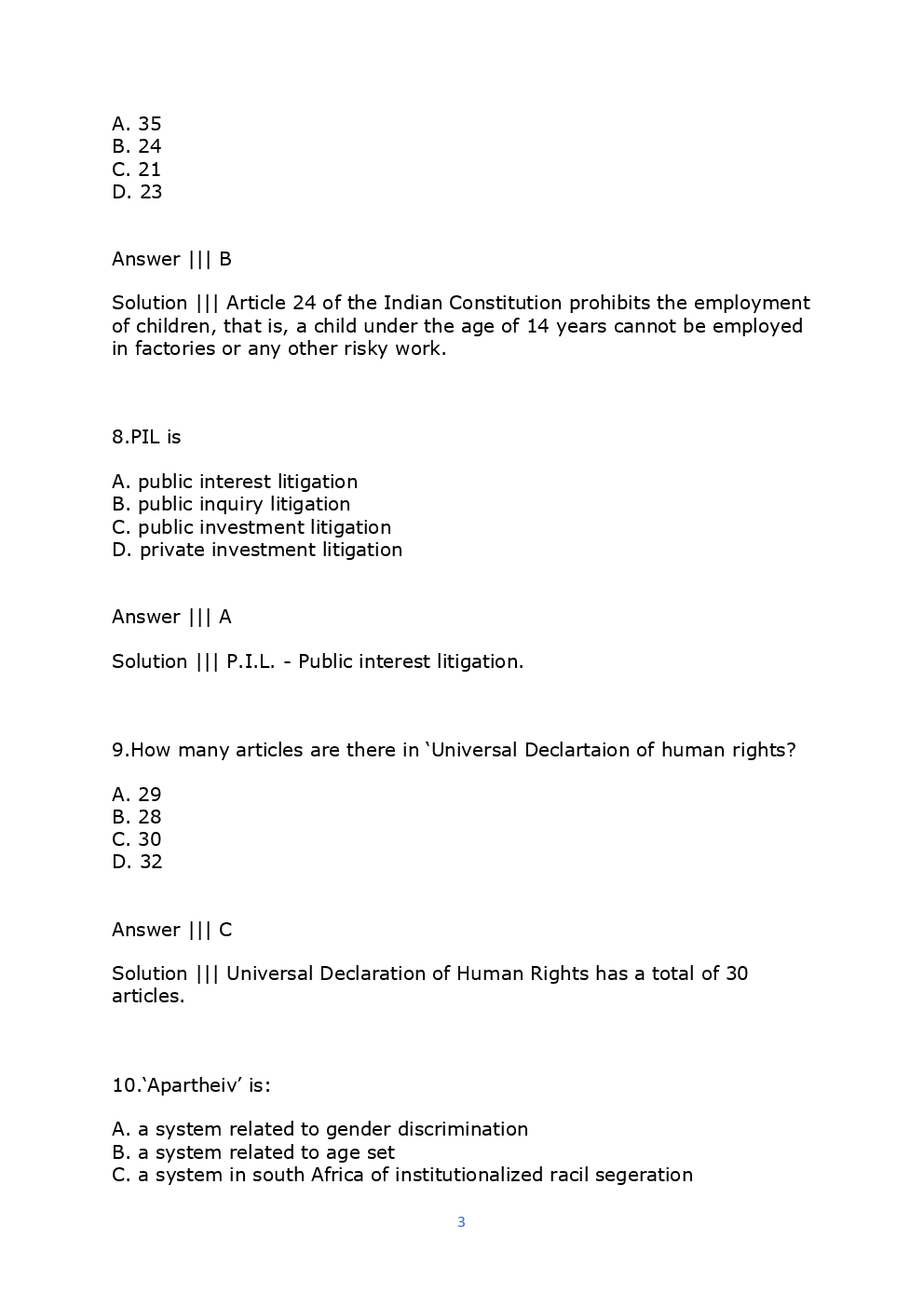 MPPSC 2013  Previous Year Question Paper With Solution - Page 4