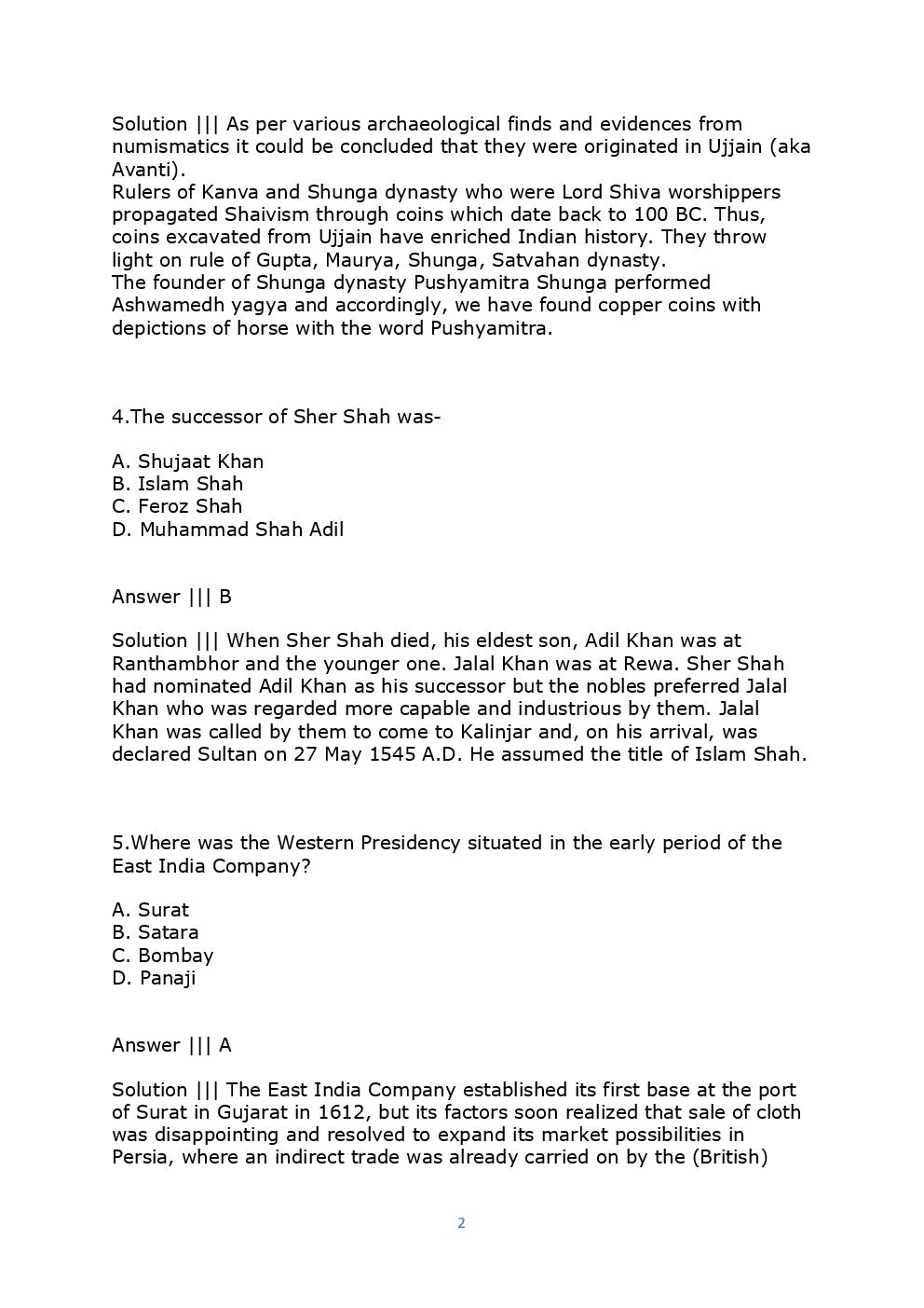 MPPSC 2018  Previous Year Question Paper With Solution - Page 3