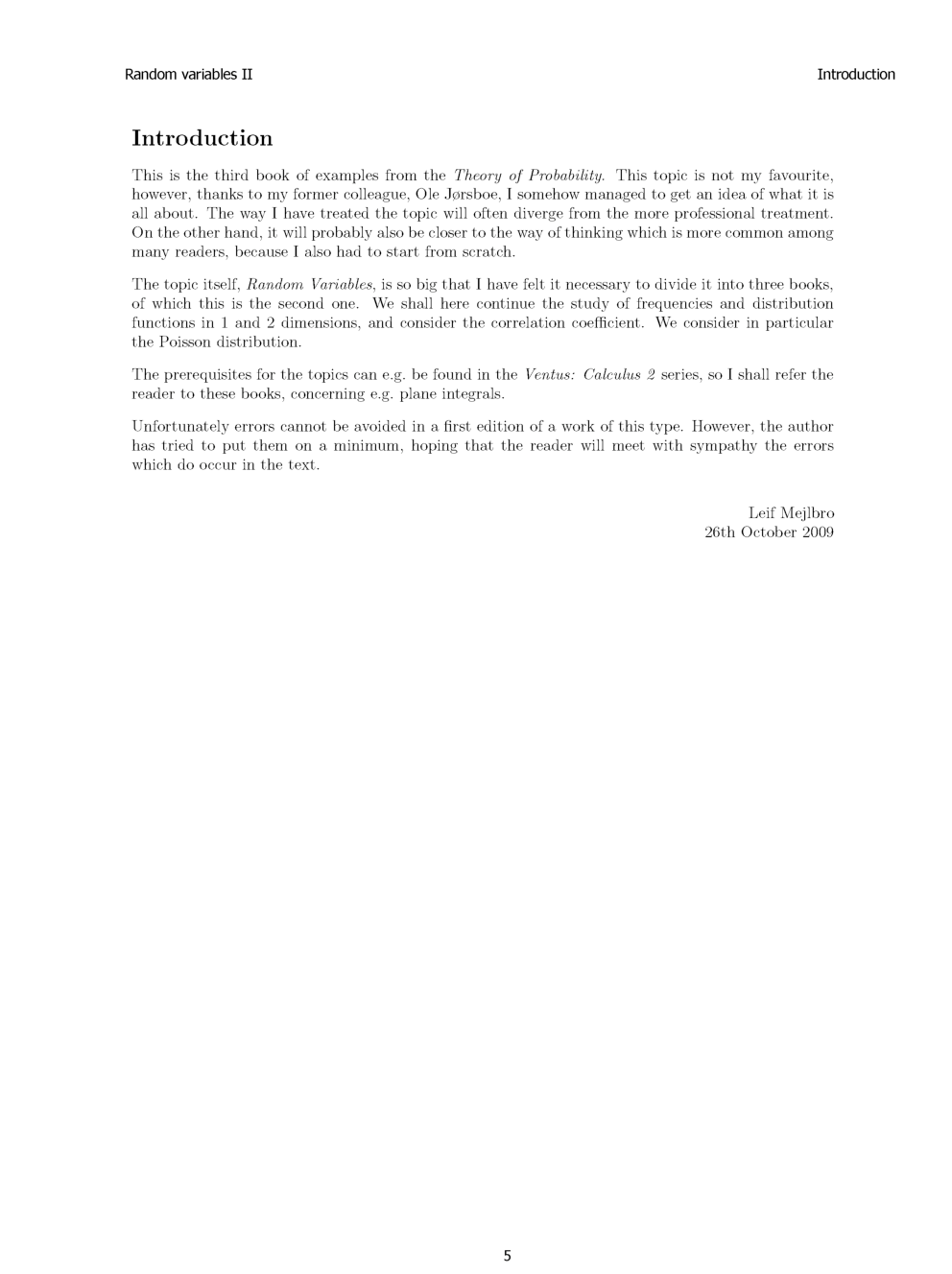 Random Variables II - Page 4