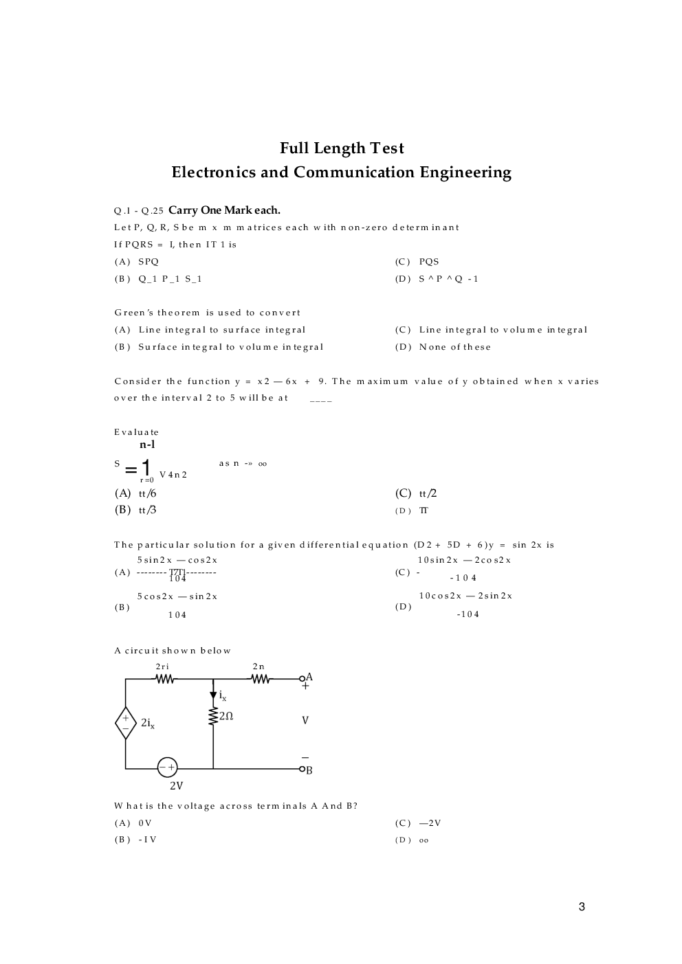 Gate-2019 Full Length Test - Page 4