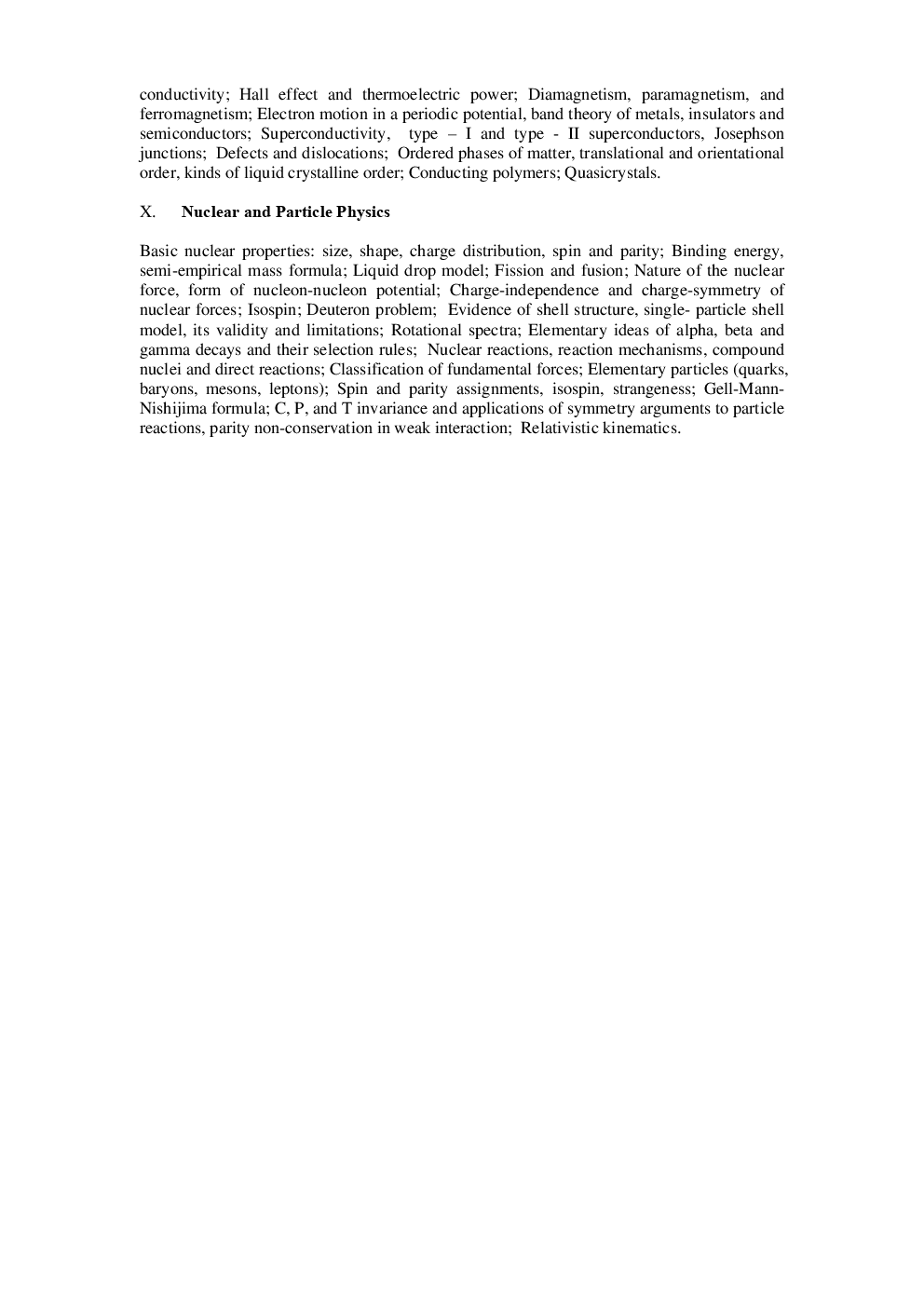 CSIR NET Physical Sciences Syllabus 2019 - Page 4