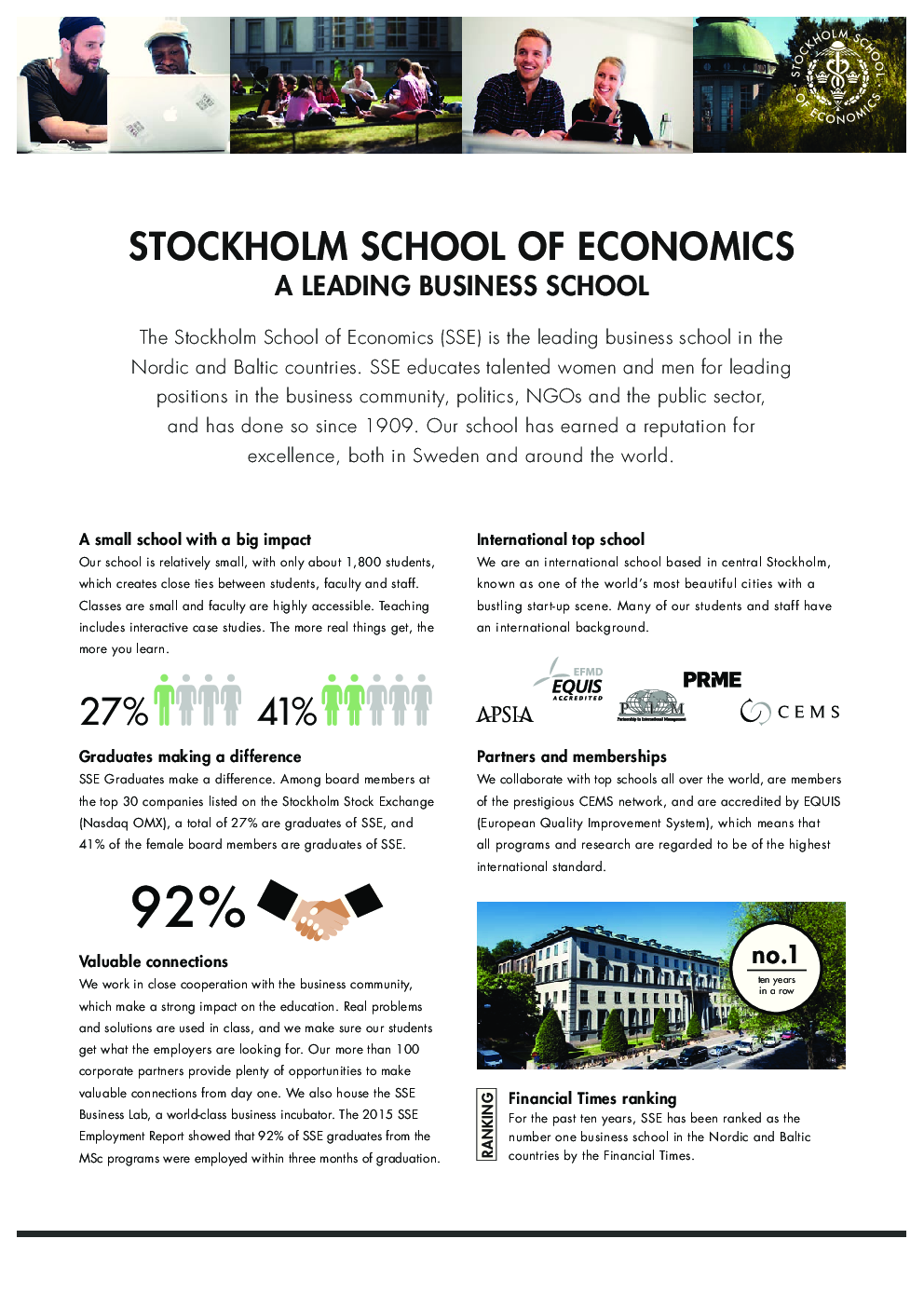 Stockholm School Of Economics - Page 3