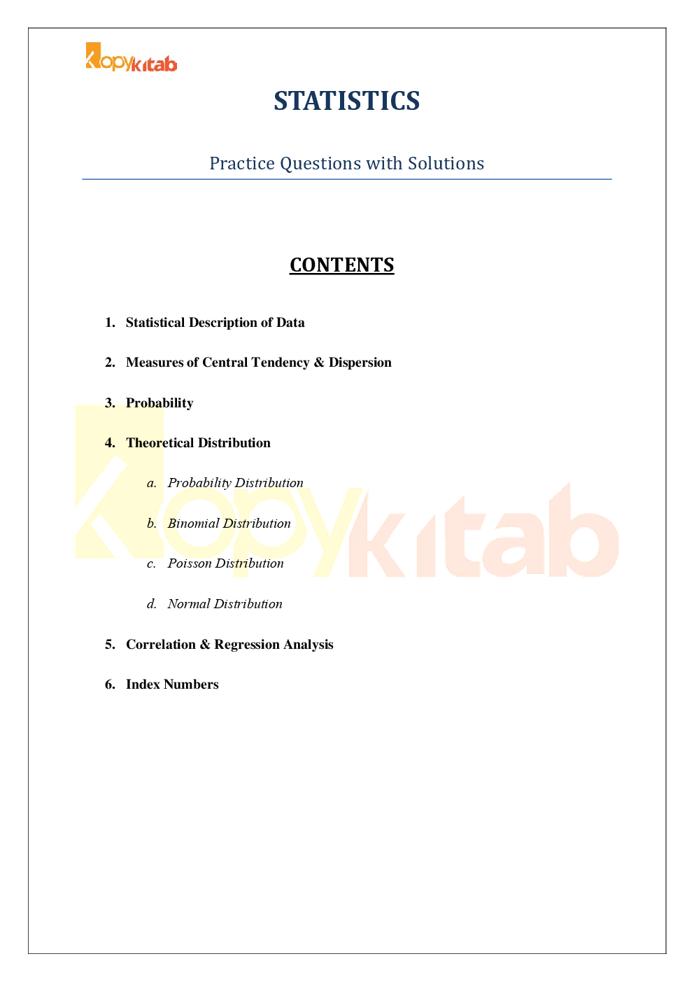 CA,CS & CMA Practice & Solutions of Statistical Analysis - Page 2