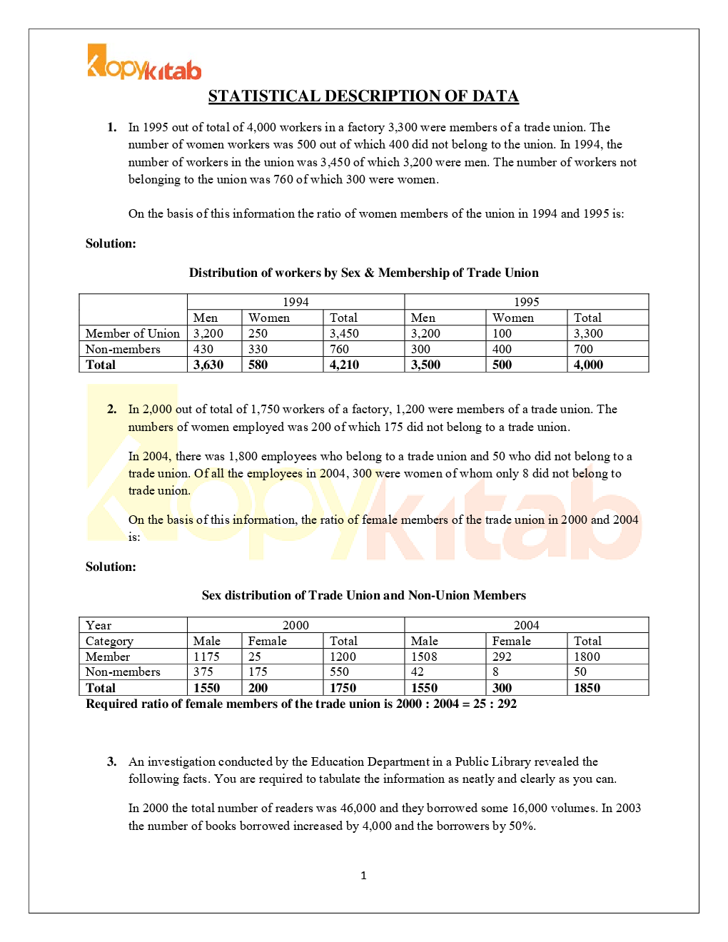 CA,CS & CMA Practice & Solutions of Statistical Analysis - Page 3