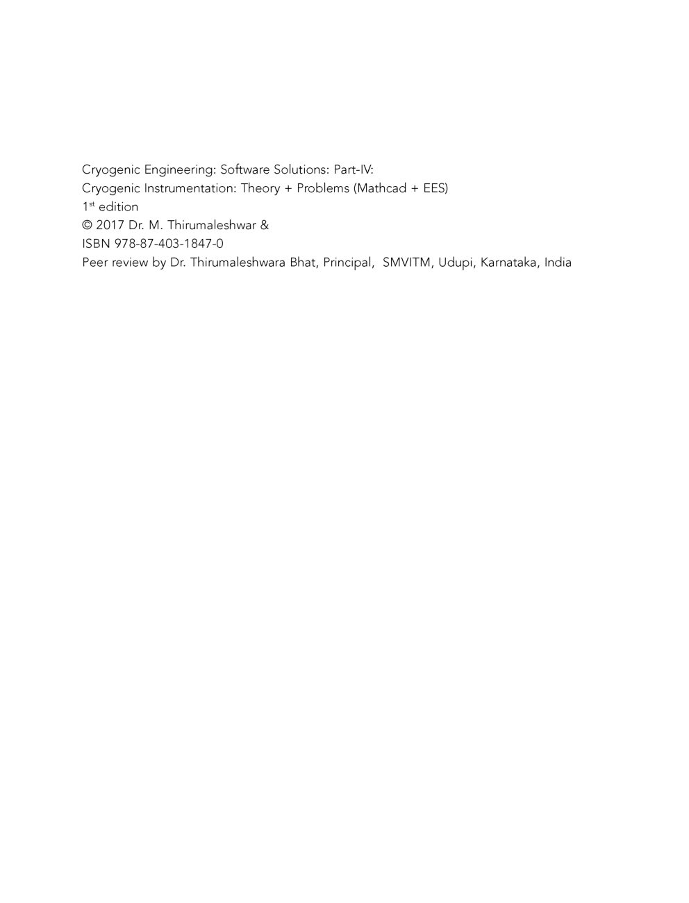 Cryogenic Engineering Software Solutions Part-IV - Page 3
