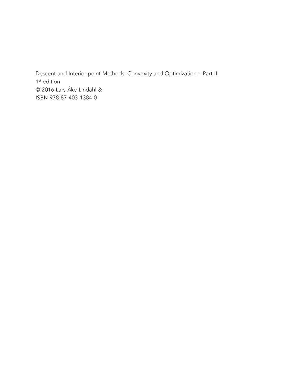 Descent And Interior Point Methods - Page 3