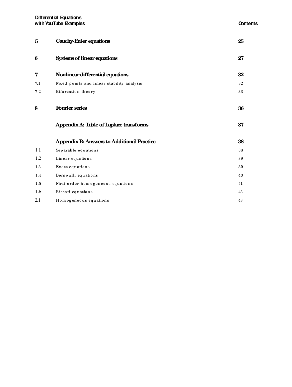 Differential Equations With You Tube Examples - Page 5
