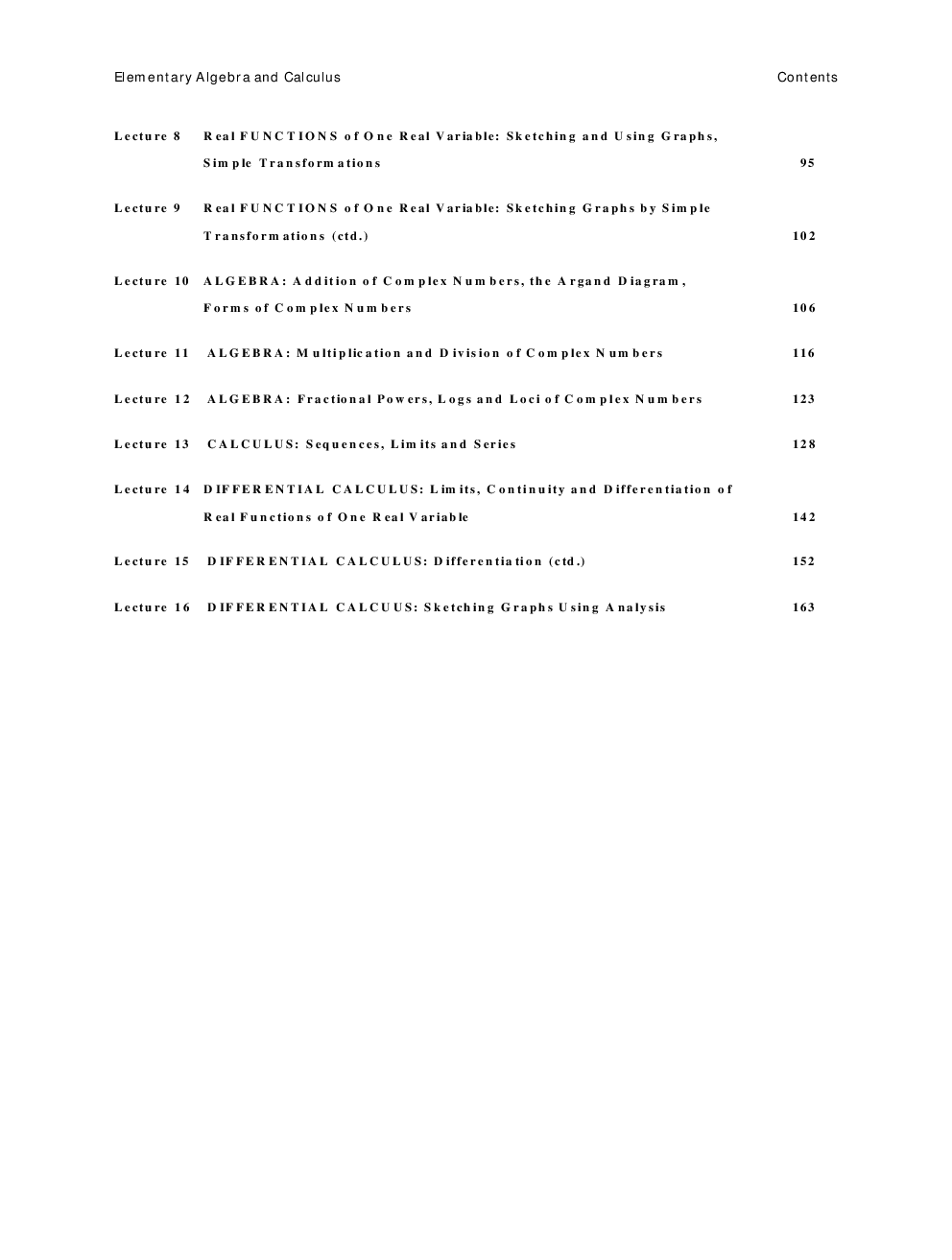 Elementary Algebra And Calculus - Page 5