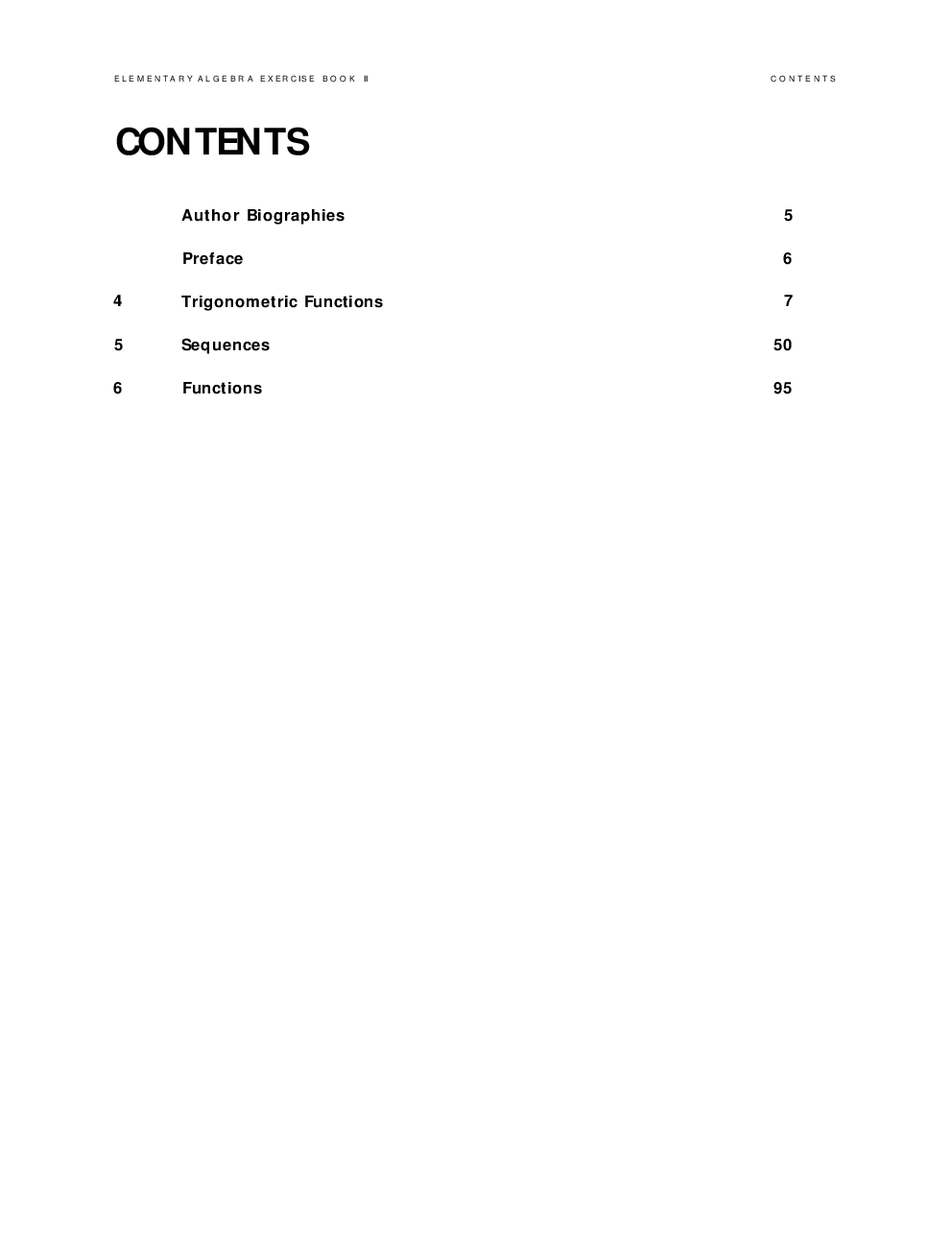 Elementary Algebra Exercise Book II - Page 4