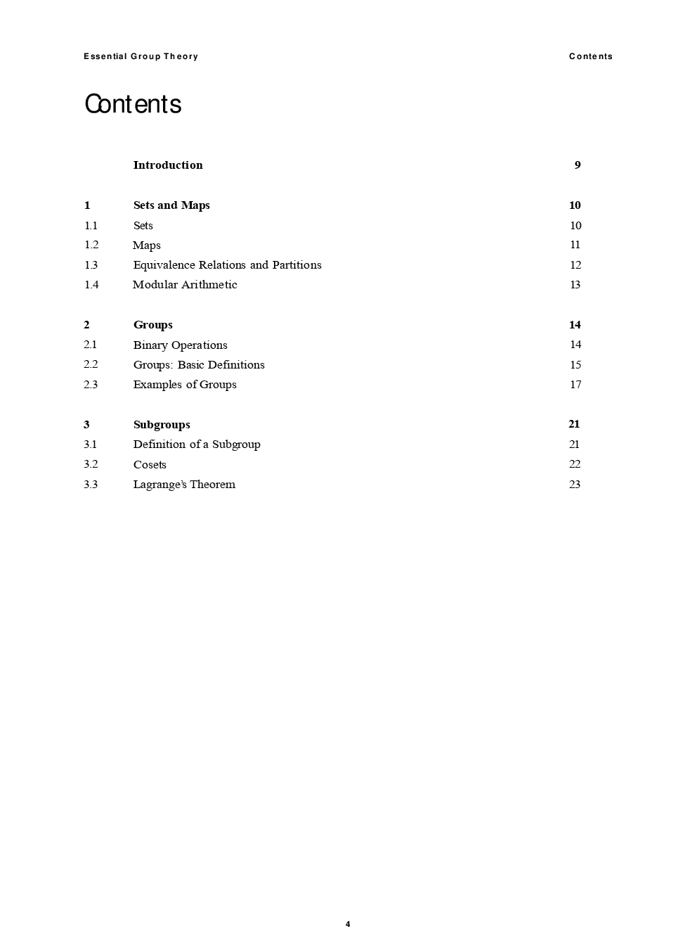 Essential Group Theory - Page 4