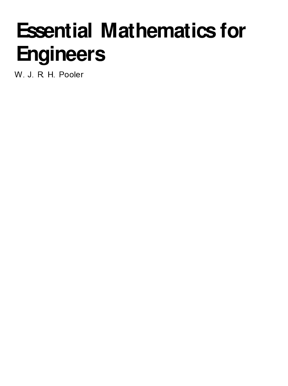Essential Mathematics For Engineers - Page 1