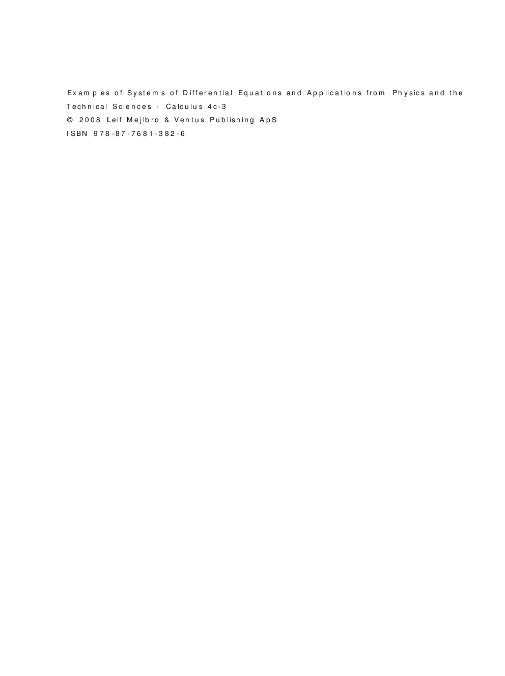 Examples Of Systems Of Differential Equations - Page 3