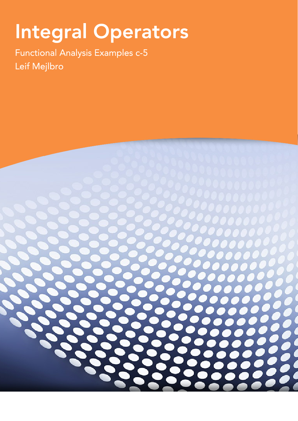 Integral Operators - Page 1