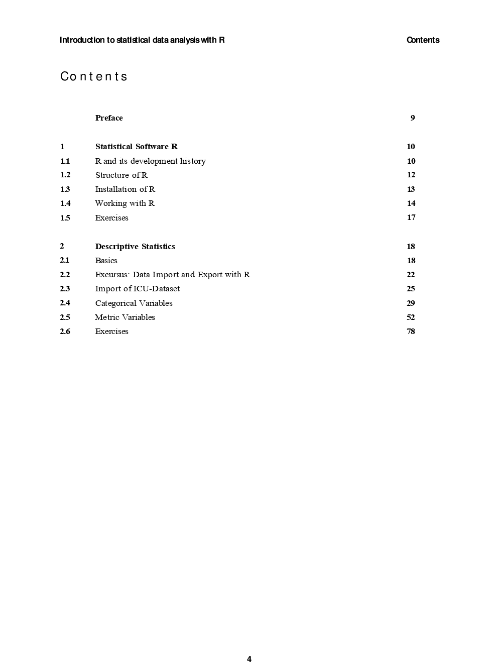Introduction To Statistical Data Analysis With R - Page 4