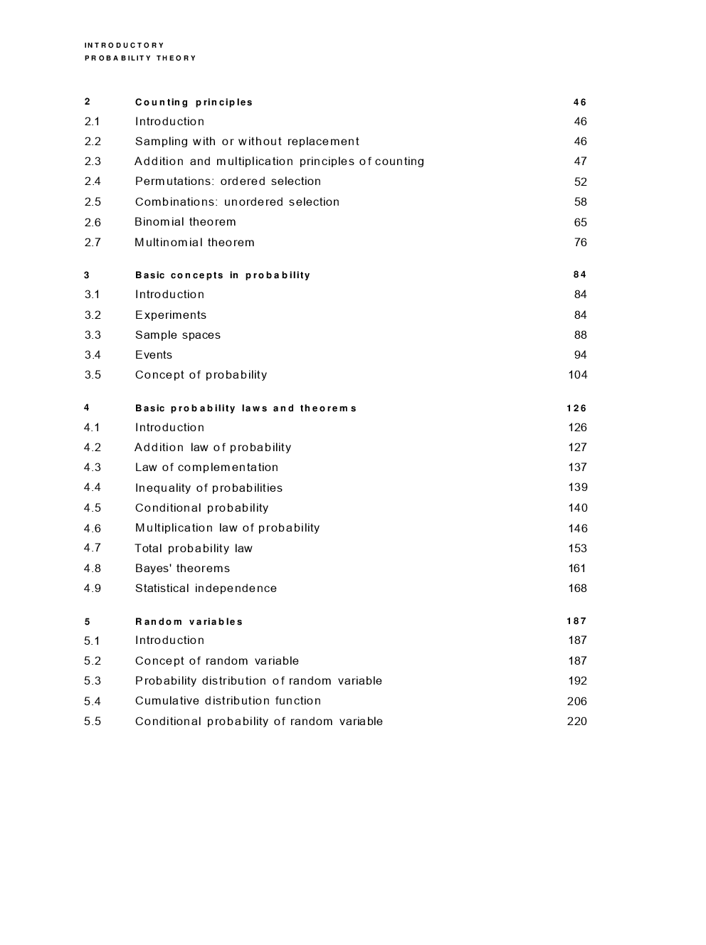 Introductory Probability Theory - Page 5